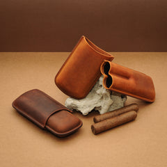 Custom-Leather Cigar Case