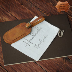 Personalized Leather Luggage Tag