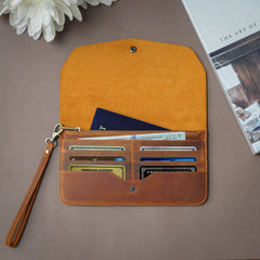 Leather Clutch Bag with Customization