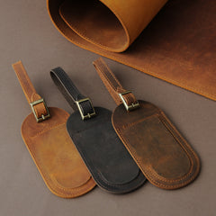 Personalized Leather Luggage Tag