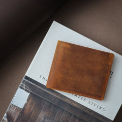 Handmade Classic Leather Men’s Wallet, Classic Card Holder Wallet for Men, Personalized Bi-Fold Wallet