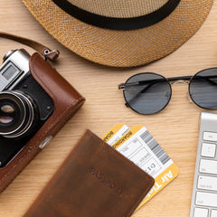 Personalized Passport Holder, Handmade Passport Cover, Travel Bag, Travel Case, Custom Passport Wallet