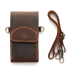 Handcrafted Leather Crossbody Phone Wallet for Women, Personalized Shoulder Bag for Phone and Wallet