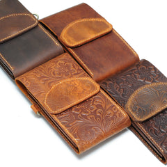 Handcrafted Leather Crossbody Phone Wallet for Women, Personalized Shoulder Bag for Phone and Wallet