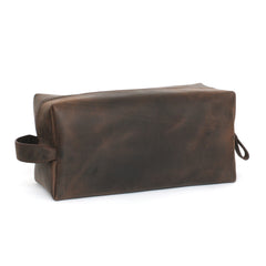 Custom Leather Toiletry Bag - Small/Medium/Large