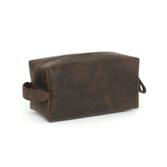 Custom Leather Toiletry Bag - Small/Medium/Large