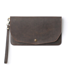 Leather Clutch Bag with Customization