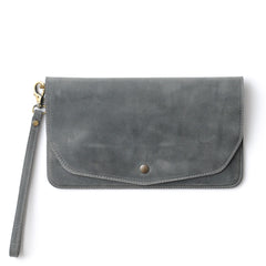 Leather Clutch Bag with Customization