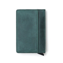 Handmade Leather Pop-Up Wallet, Slim Card Holder Wallet for Men, Personalized Minimalist Bi-Fold Pop-Up Wallet