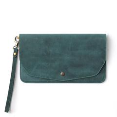 Leather Clutch Bag with Customization