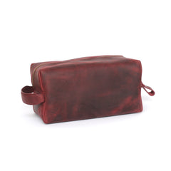 Custom Leather Toiletry Bag - Small/Medium/Large