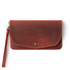 Leather Clutch Bag with Customization