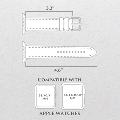 Leather apple watch band compatability by Mayacraft