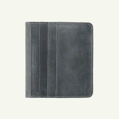 Leather front pocket wallet gray by Mayacraft