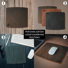 Personalized Leather Mouse Pad