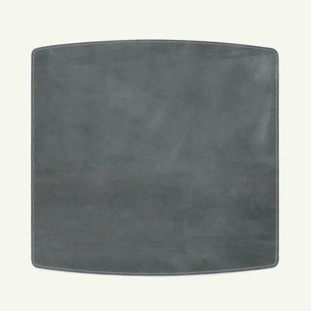 Leather mouse pad gray by Mayacraft