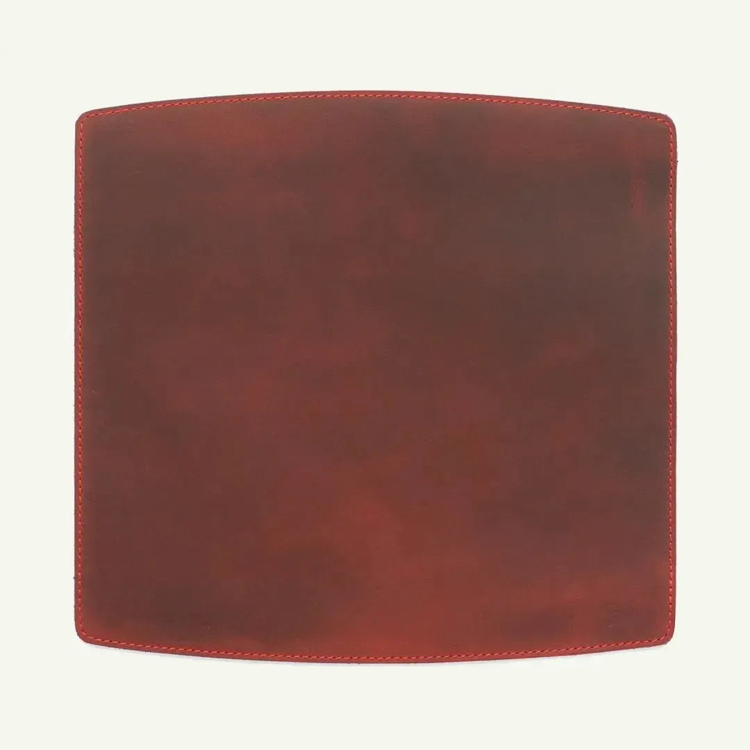 Leather mouse pad red by Mayacraft