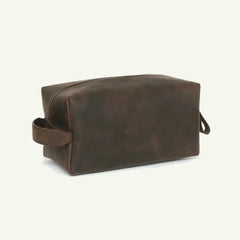 Custom Leather Toiletry Bag - Small/Medium/Large