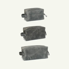 Custom Leather Toiletry Bag - Small/Medium/Large