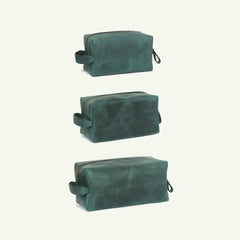 Custom Leather Toiletry Bag - Small/Medium/Large