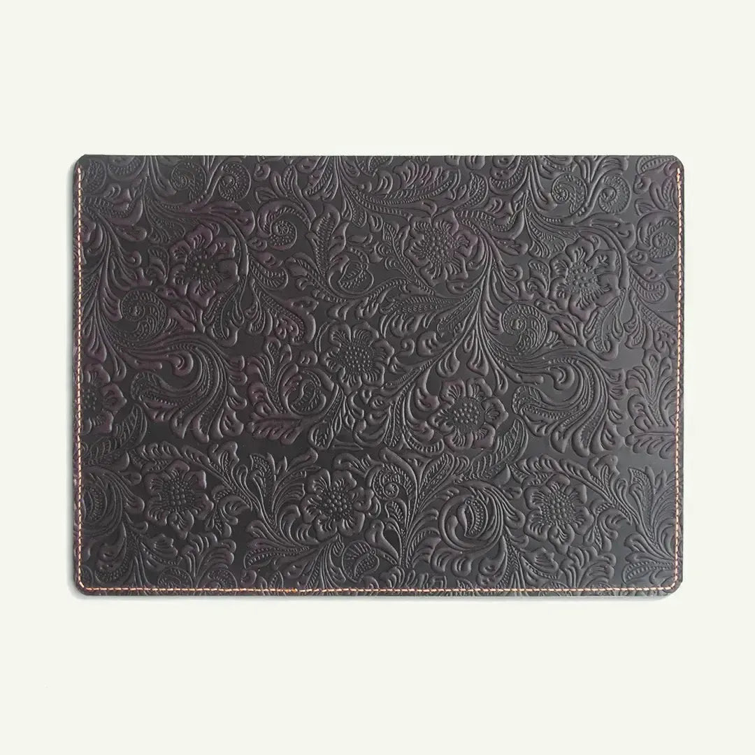 Leather laptop sleeve purple by Mayacraft