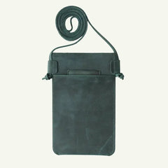 Leather Phone Pouch with Leather Lanyard & Customization
